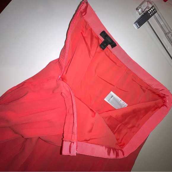 J Crew Coral Pleated Mini Skirt C5625 - Picture 9 of 16